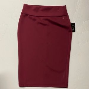 Burgandy Pencil Skirt
